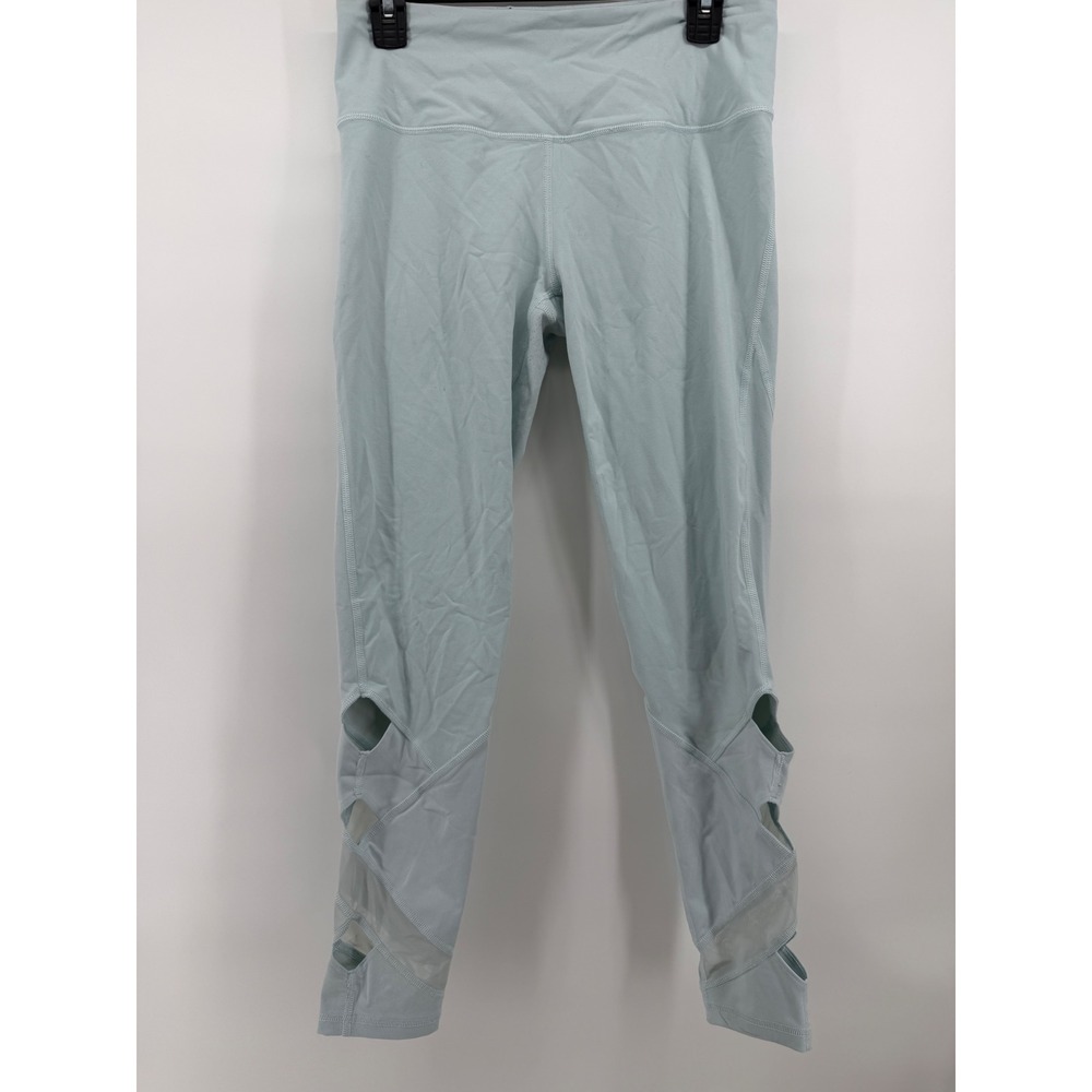Victoria Sport Knockout Tight Leggings Mint Mesh Cutout Womens‎ Medium 1185